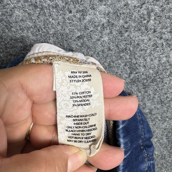 Soft Surroundings Jeans Womens Size M Blue Pull On - Picture 9 of 10